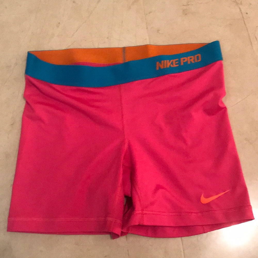 nike hot pink biking shorts